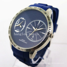 New Style Double Movement Zone Edelstahl Herrenuhr (HL-CD027)